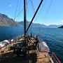 One of our trip highlights at Queenstown was a cruise aboard the 100 year old steamer Earnslaw to an elegant evening meal at an old sheep station on the other side of the lake.